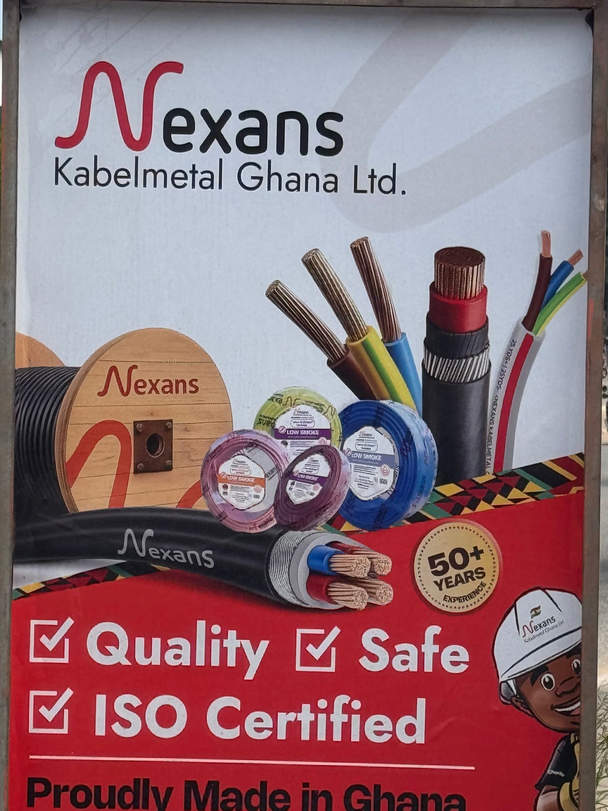 16mm Nexans Ghana cable metal