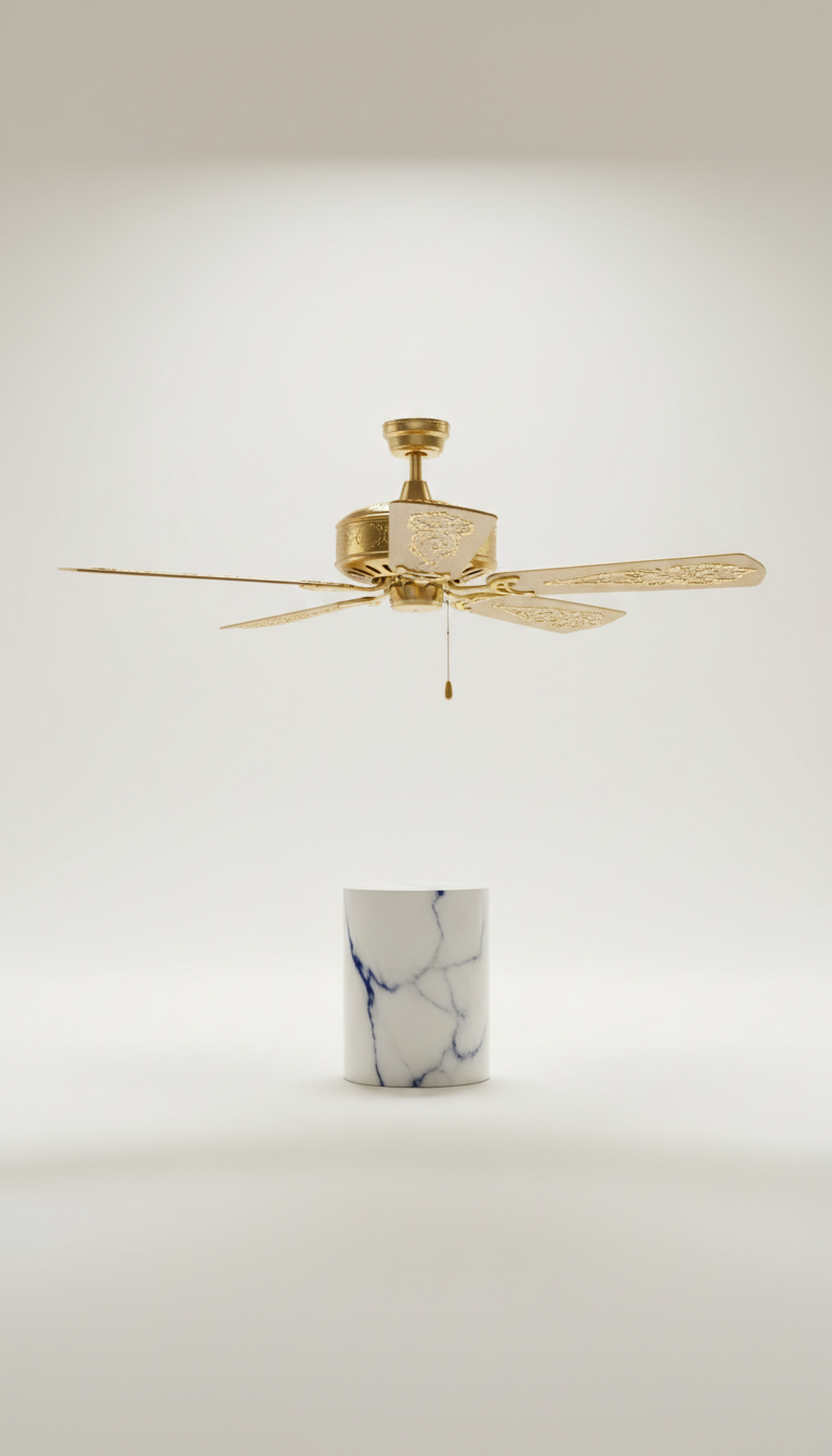 Gilded Gold Ceiling Fan