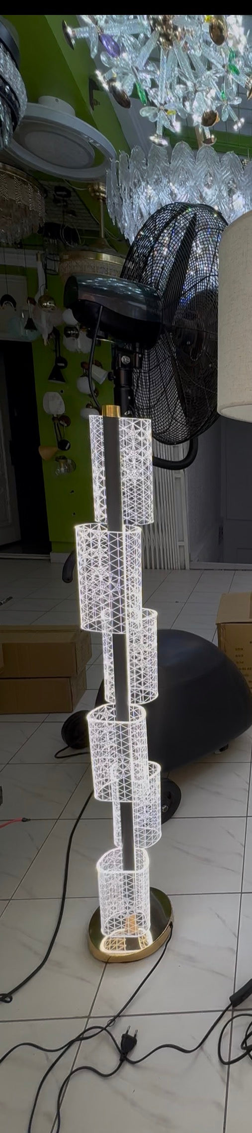 Invincible led acrylic minimalist led floor lamp