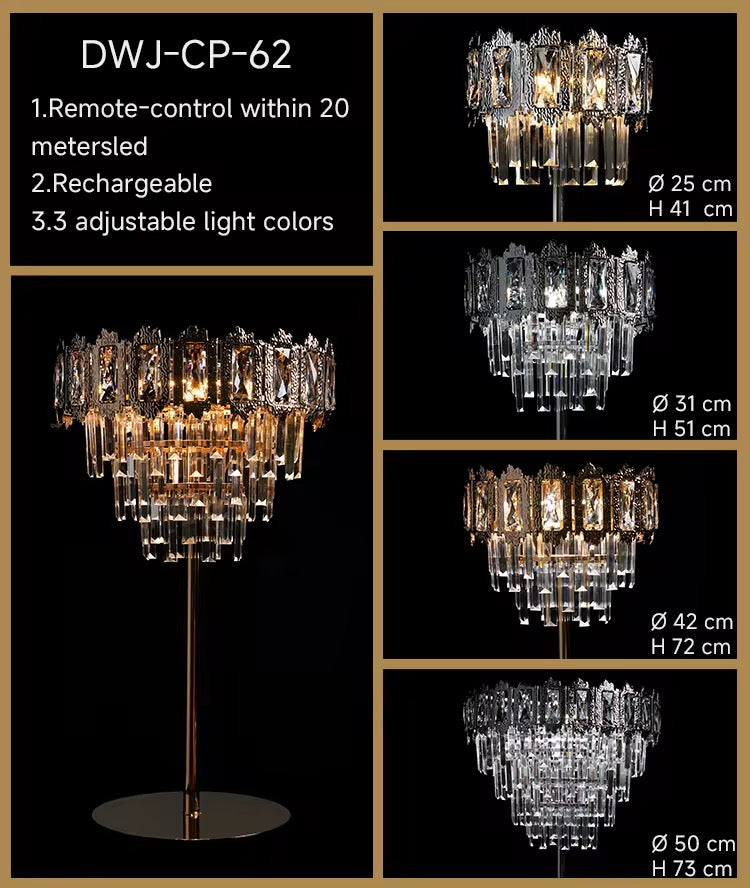LUXURY K9 CRYSTAL BEDSIDE TABLE LAMP