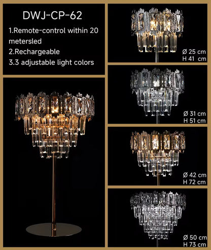 LUXURY K9 CRYSTAL BEDSIDE TABLE LAMP