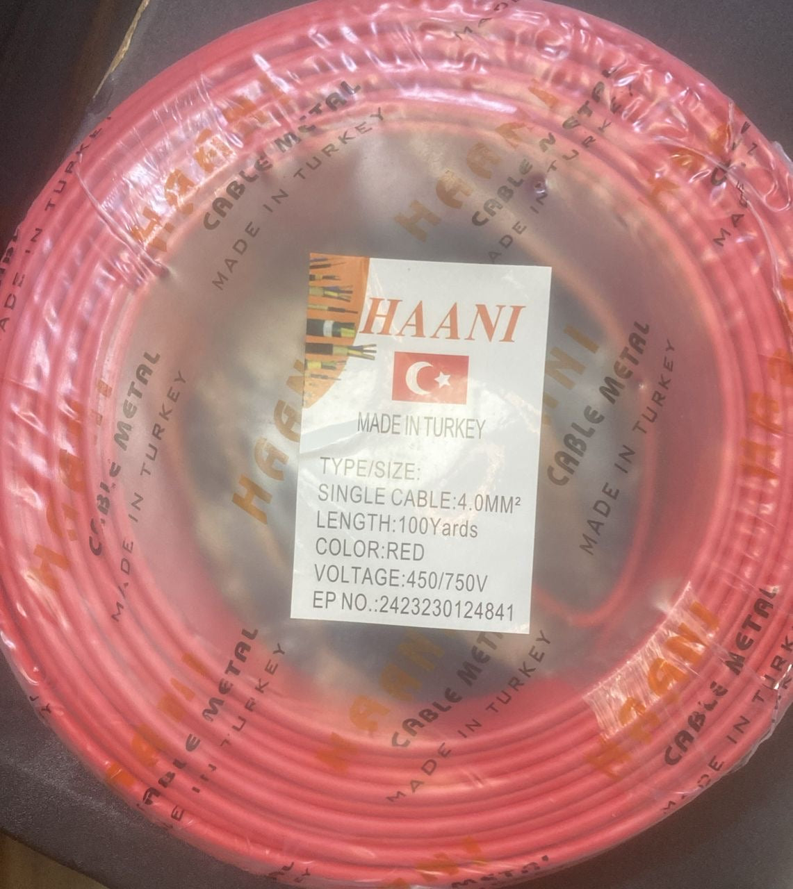 4mm Haani turkey conduit cable