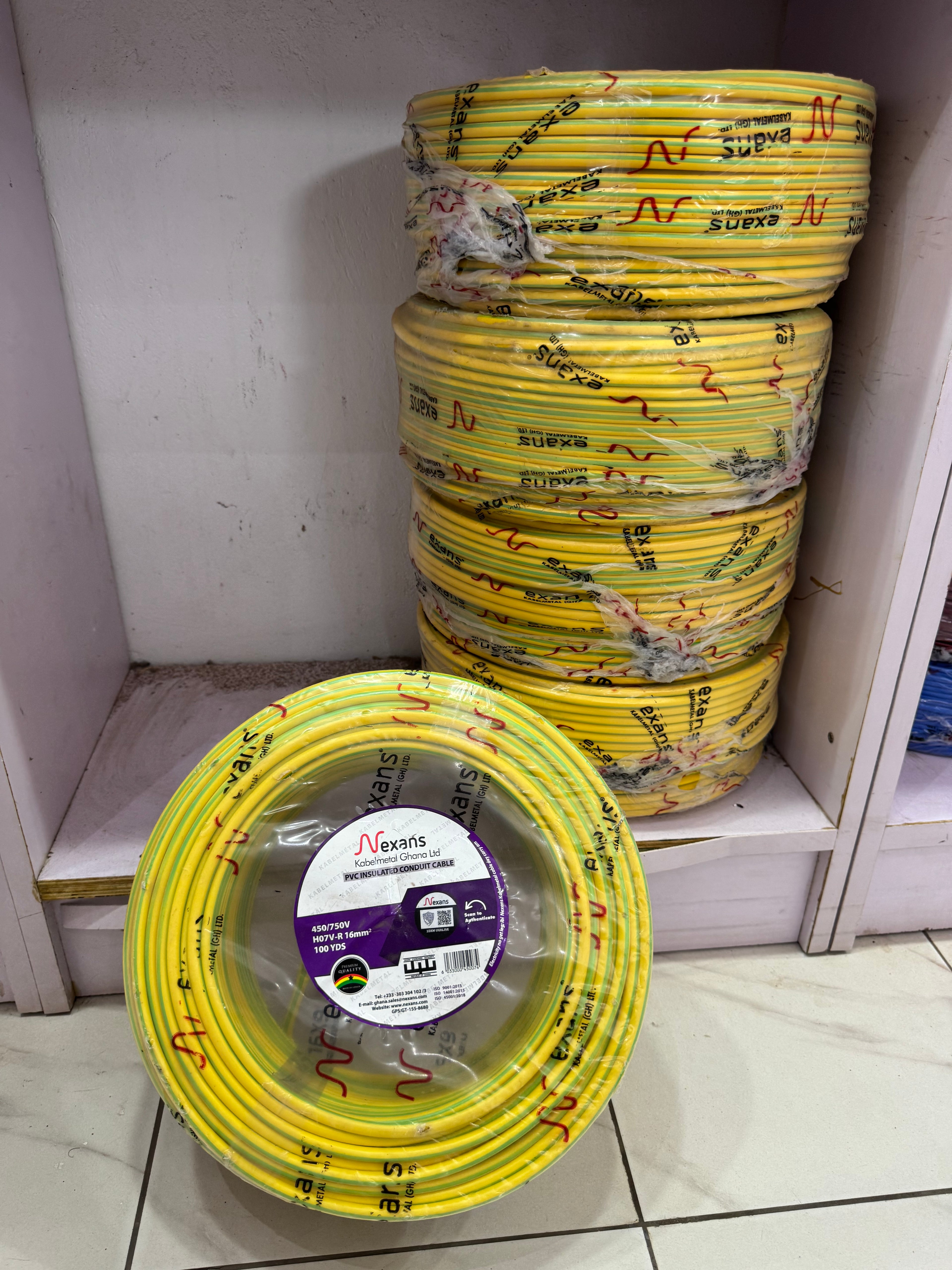 16mm Nexans Ghana cable metal