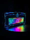 App-programmable LED club sign / VIP bottle presenter