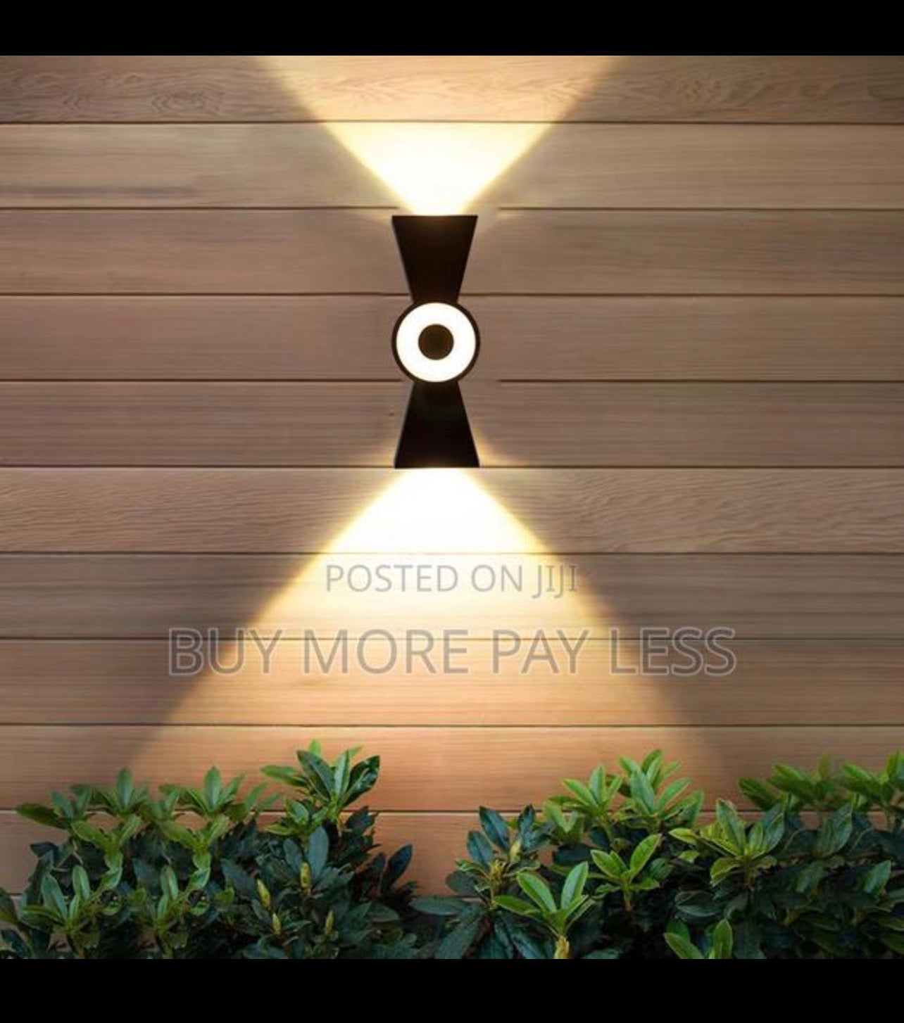 LED hourglass up and down wall sconce
