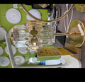 Bedside lamp gold crystal