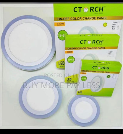24watts Ctouch LED panel lights white and multicolored