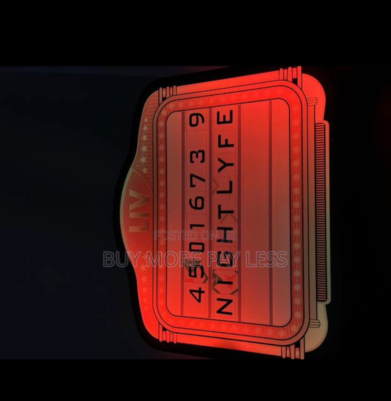 LED Custom message board bottle presentation light