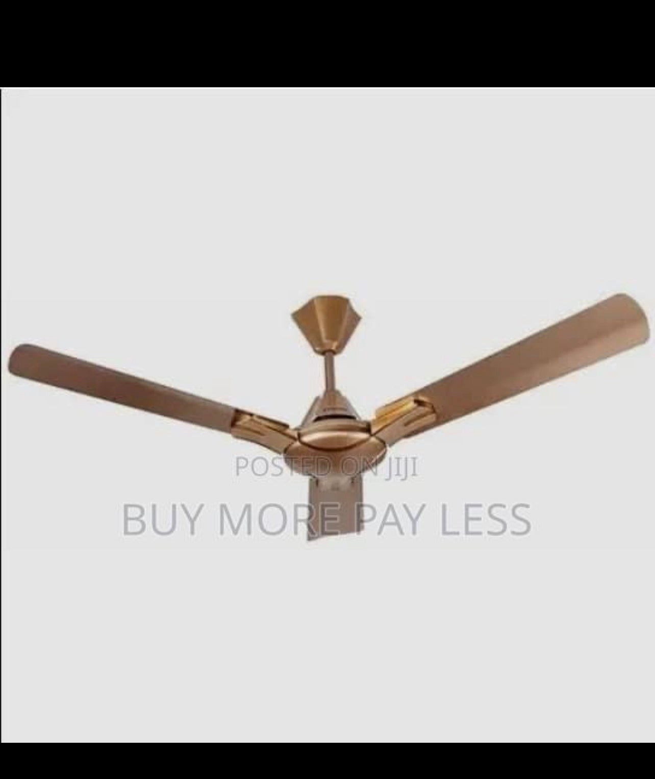 Bronze colored ceiling fan