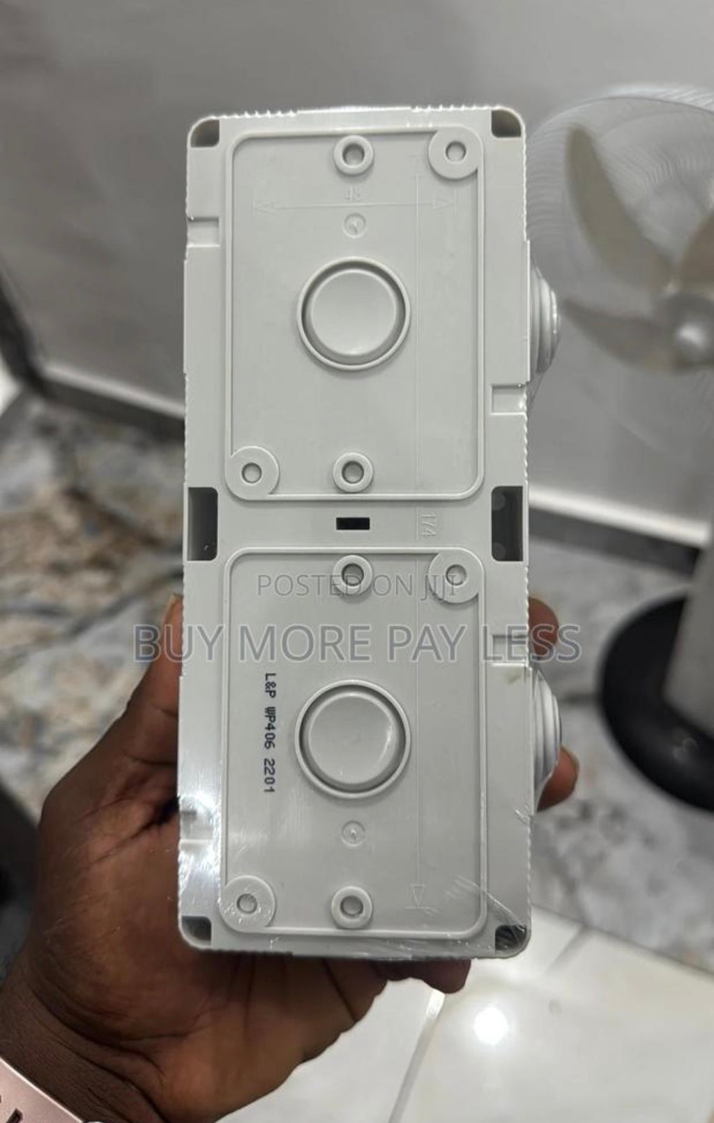 IP65 waterproof double socket