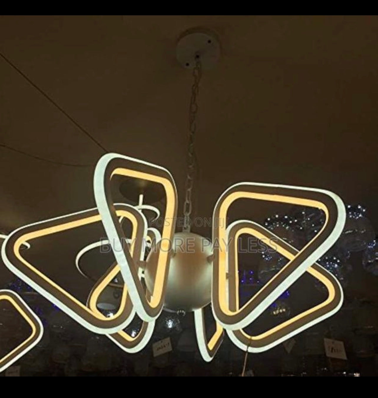 Modern LED petal chandelier