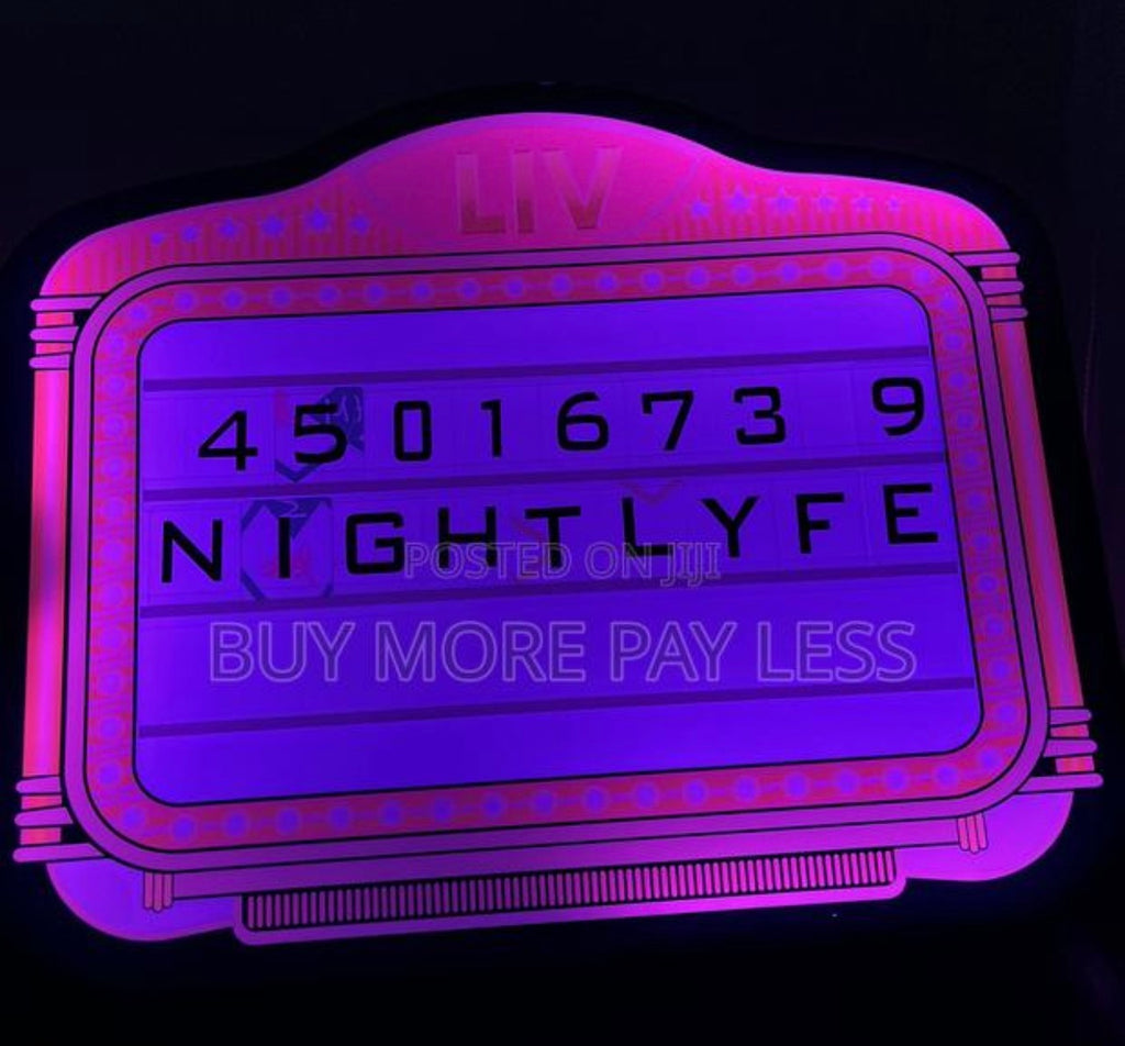 LED Custom message board bottle presentation light
