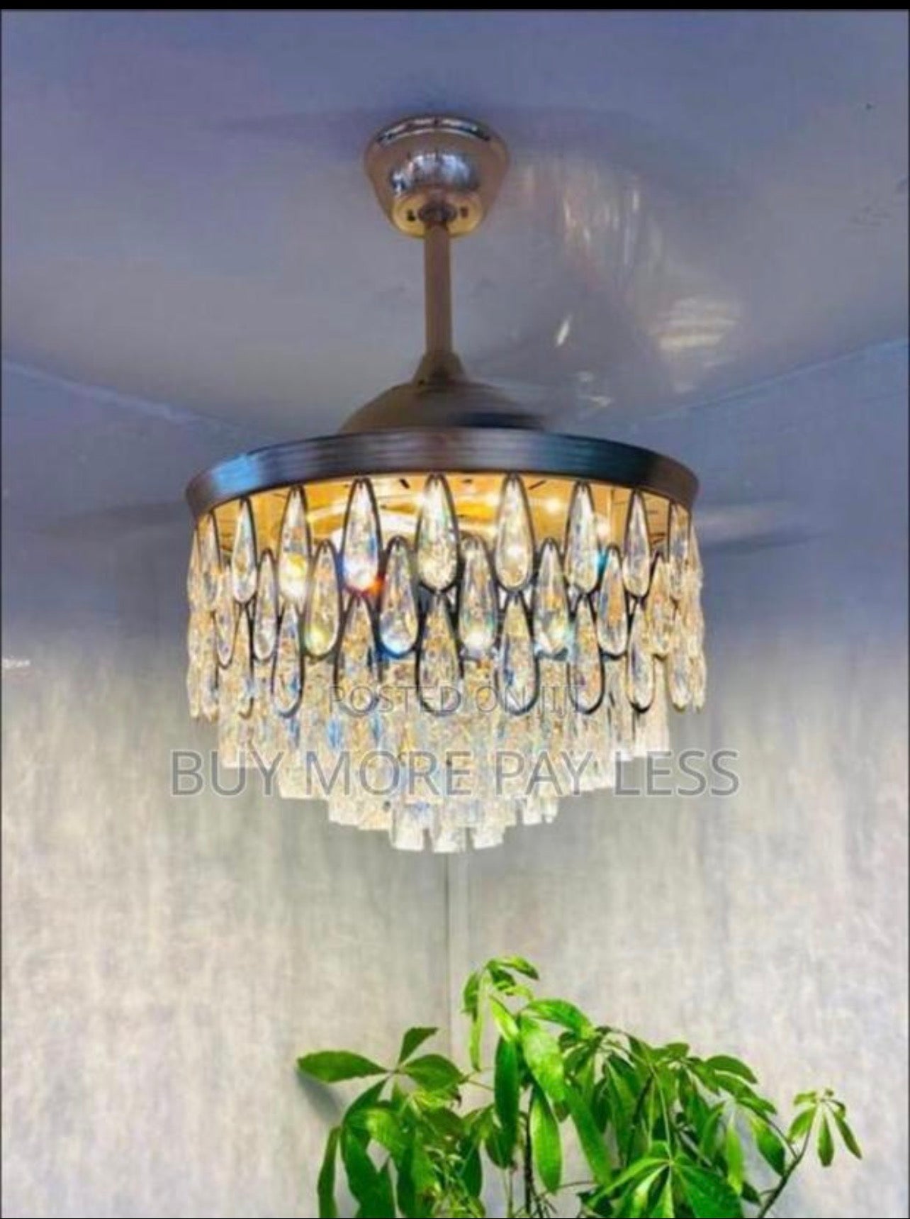 Chandelier with fan
