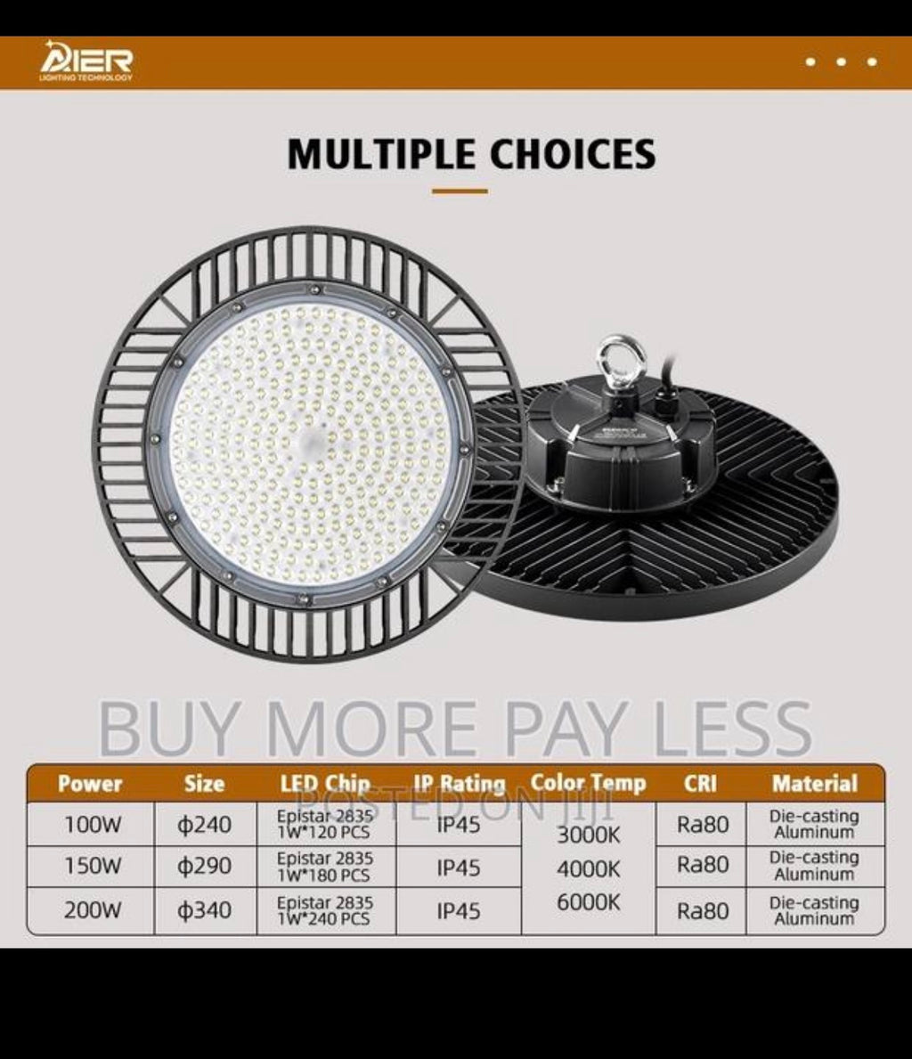 150watts UFO LED light