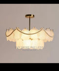 Golden crystal chandelier
