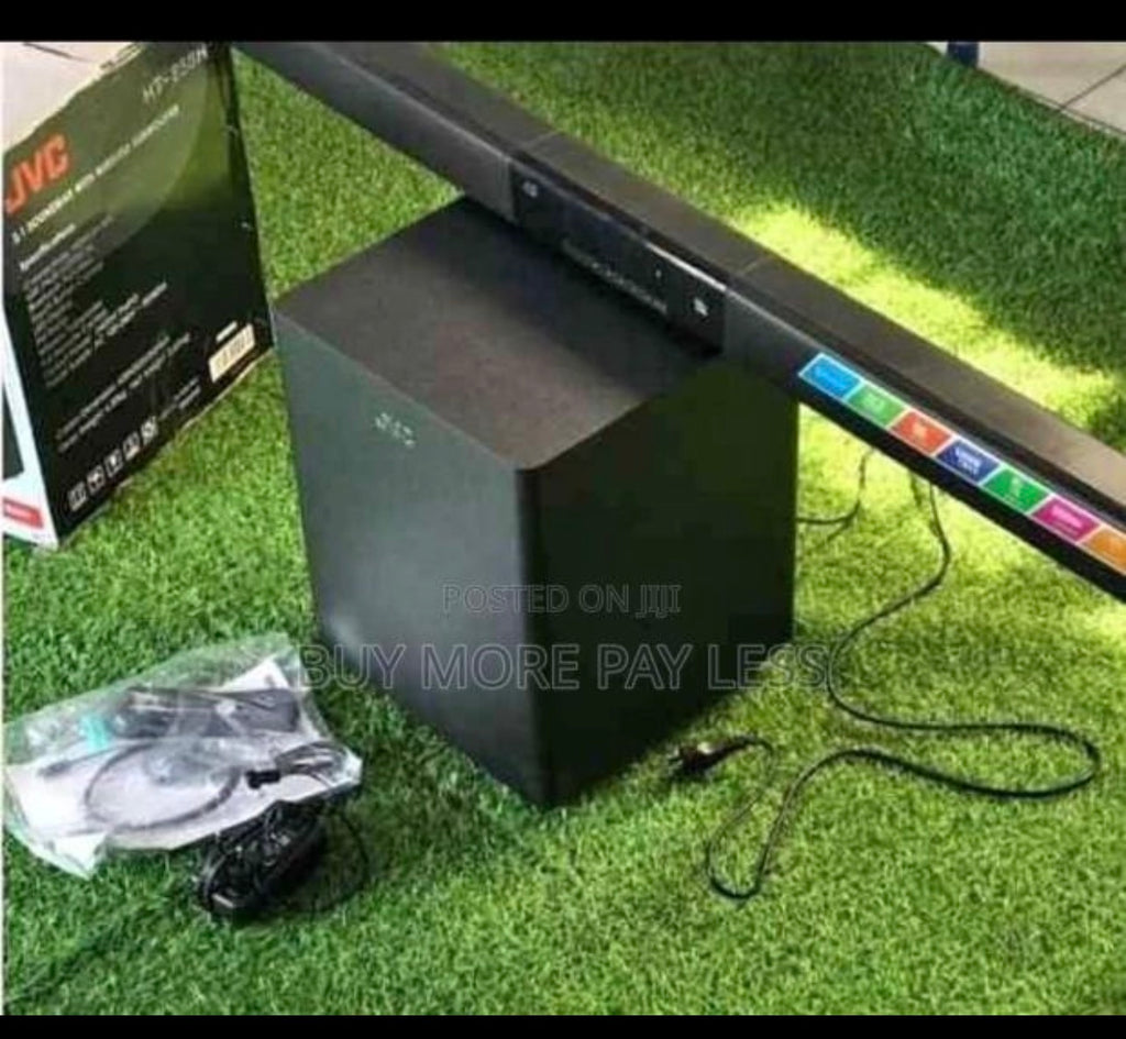 JVC soundbar and hoofer