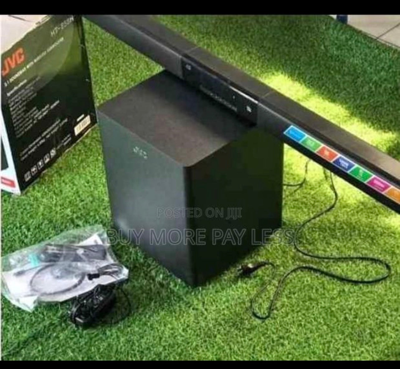 JVC soundbar and hoofer