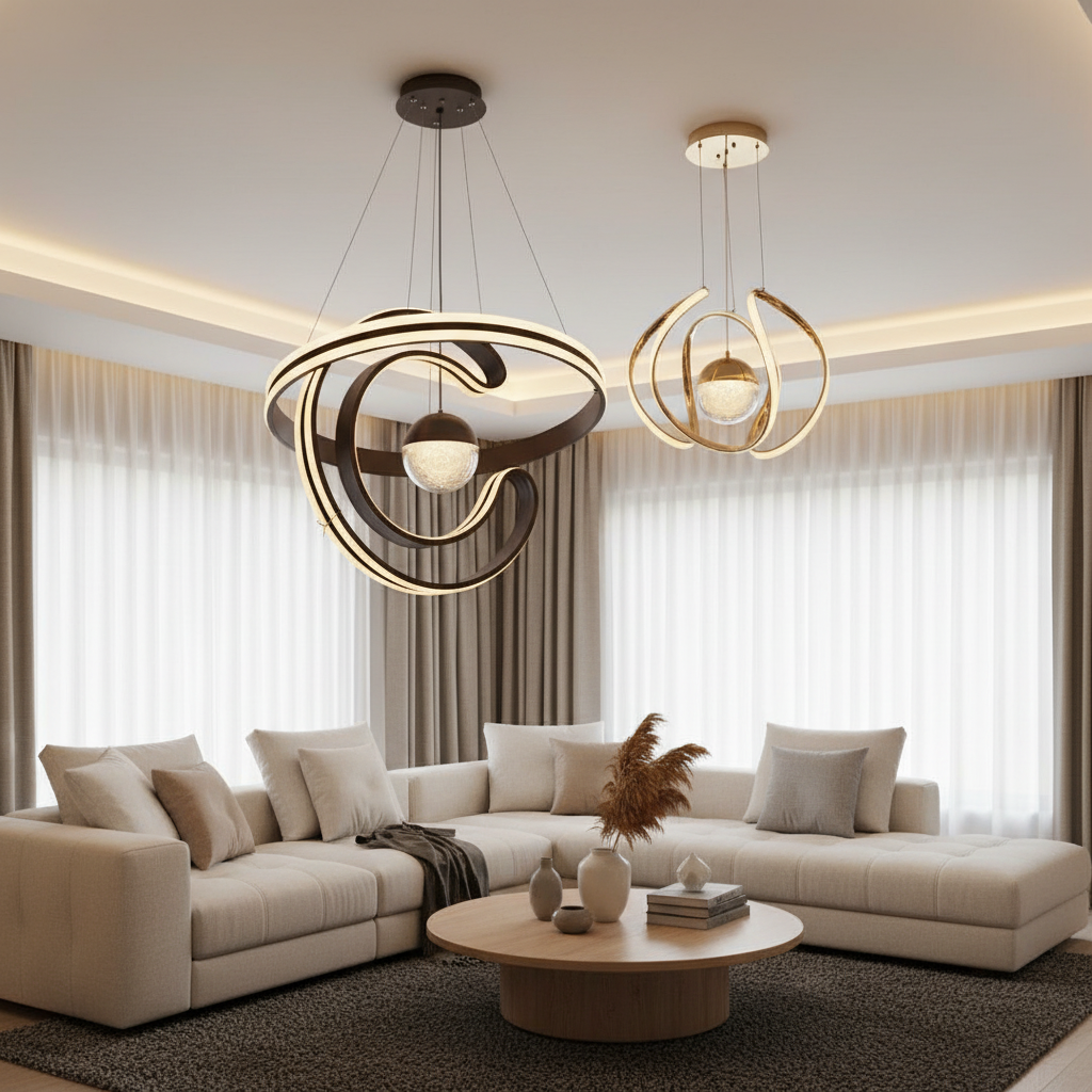 Aesthetic C halo ceiling light