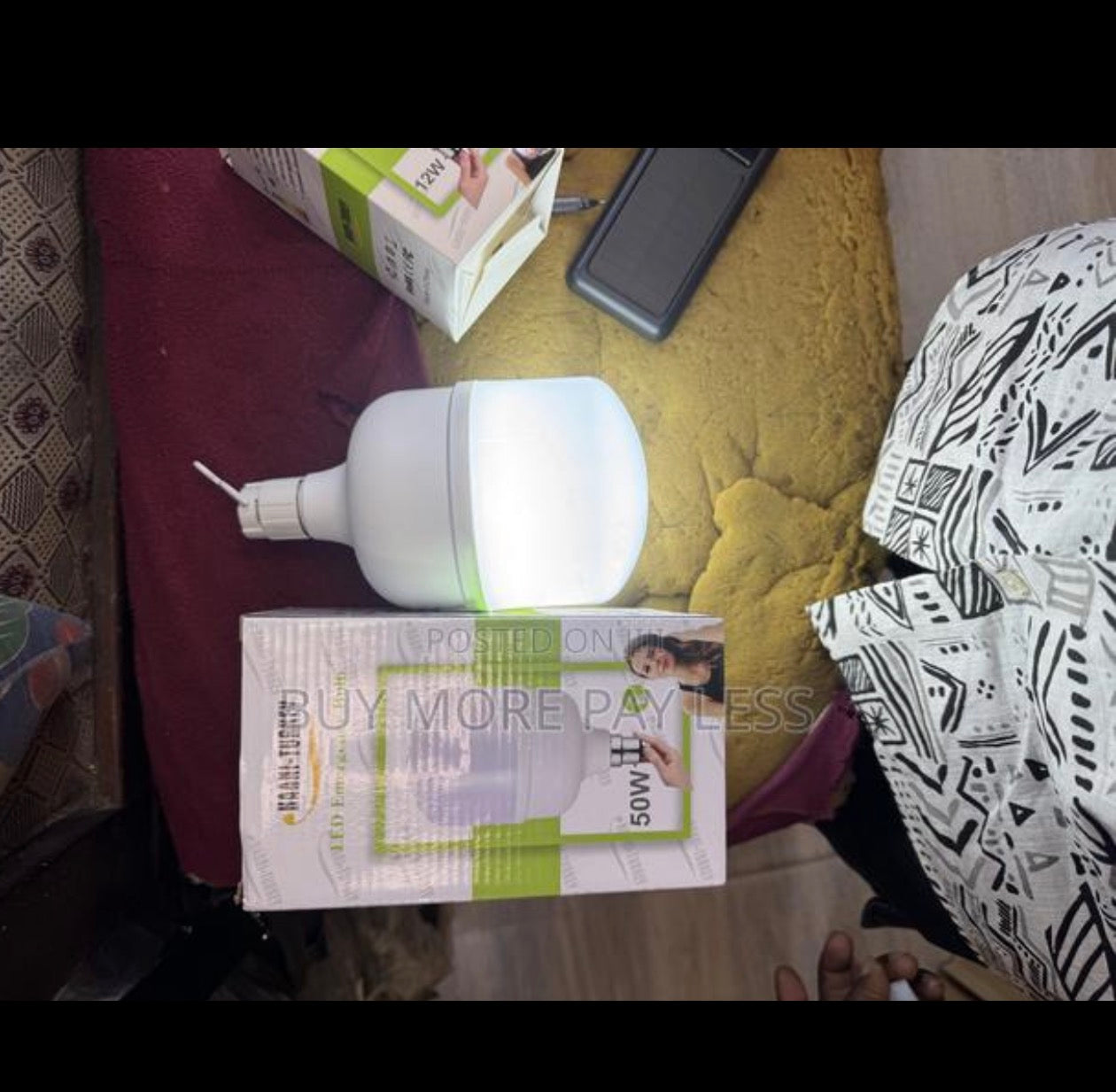 12watts LED chargeable bulb