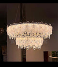Multi tier crystal chandelier