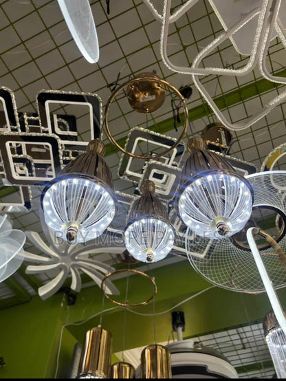 Modern multi head LED cluster pendant chandelier