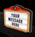 LED Custom message board bottle presentation light