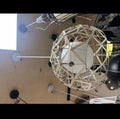 Round mesh weave ceiling light