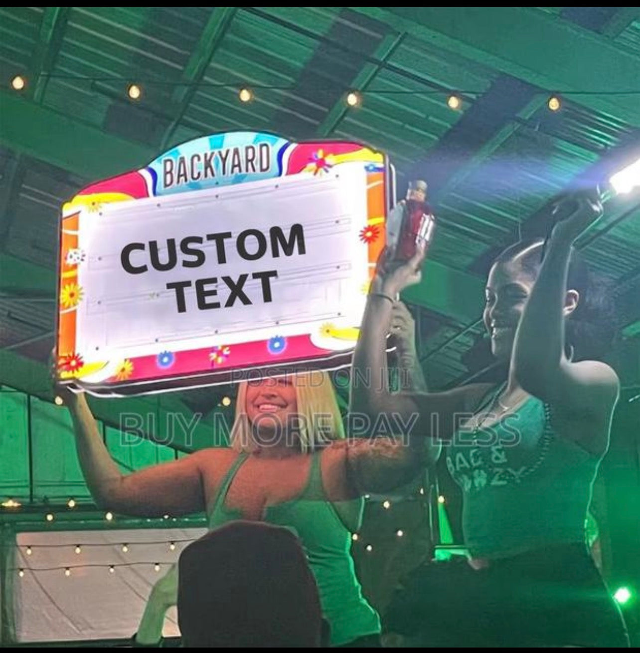 LED Custom message board bottle presentation light
