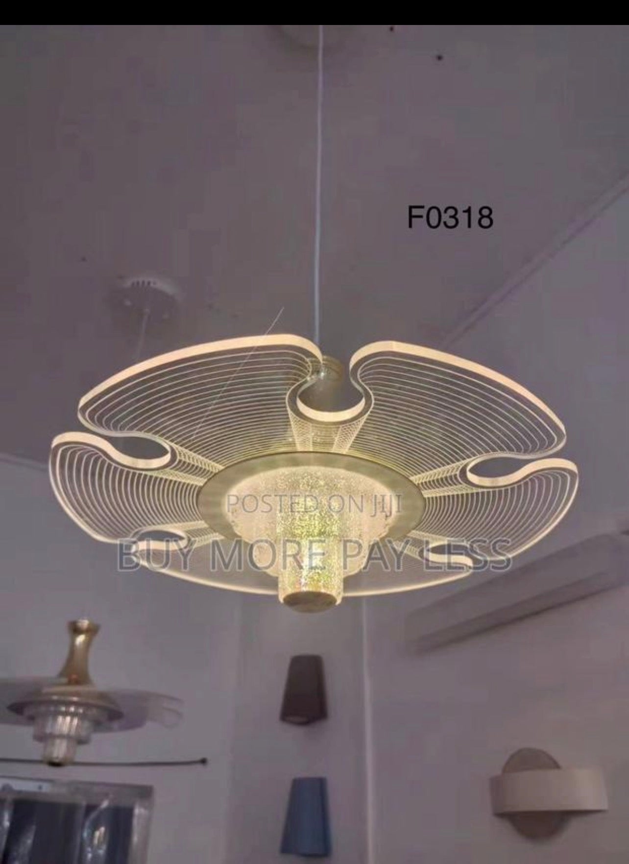 Modern Quik Florence hanging acrylic Led ceiling light