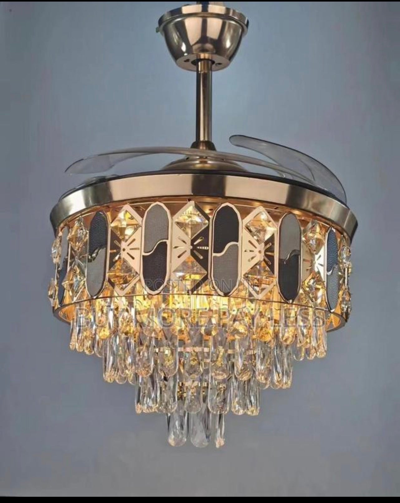 Chandelier with fan