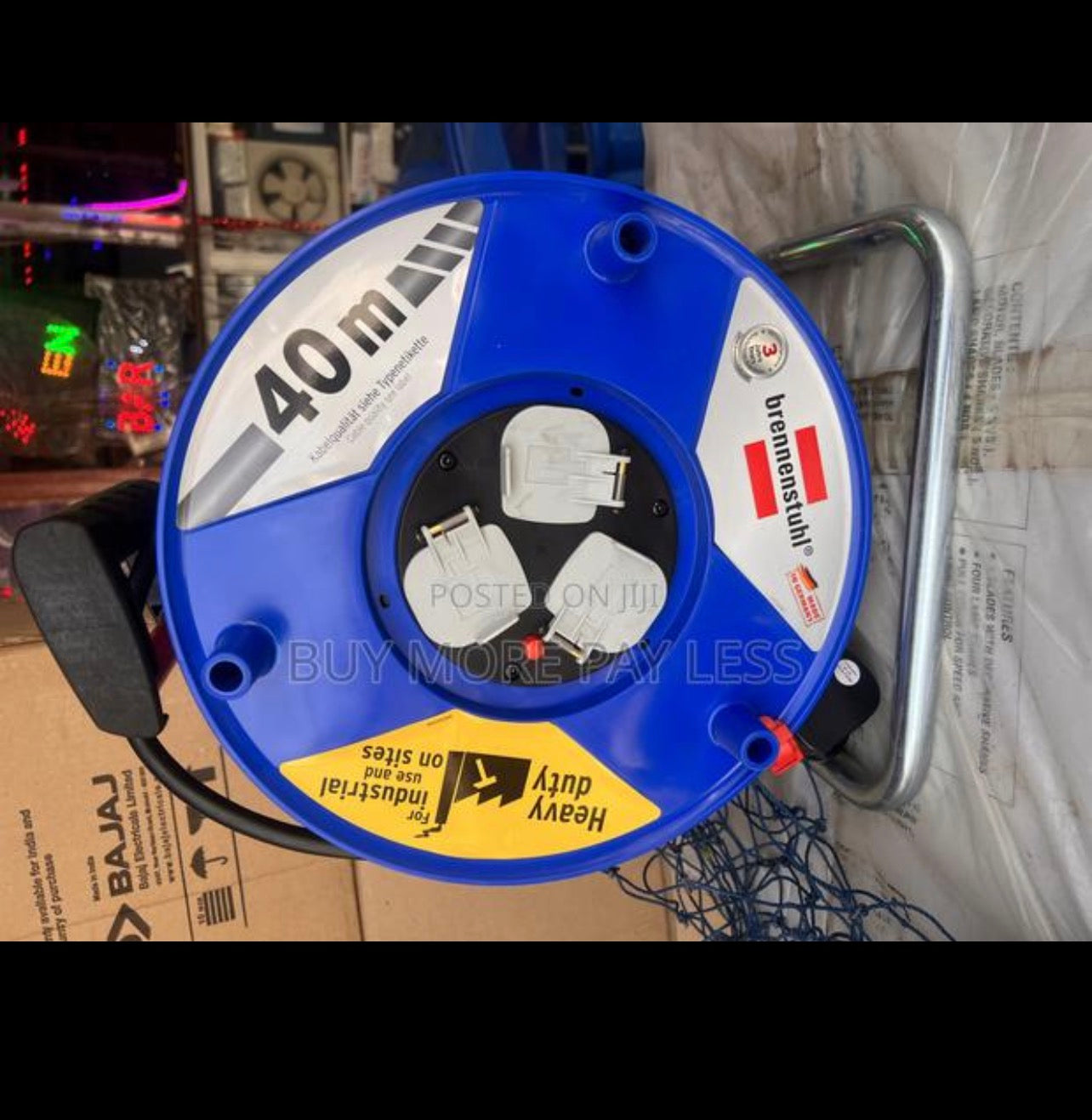 40m heavy duty extension cord reel