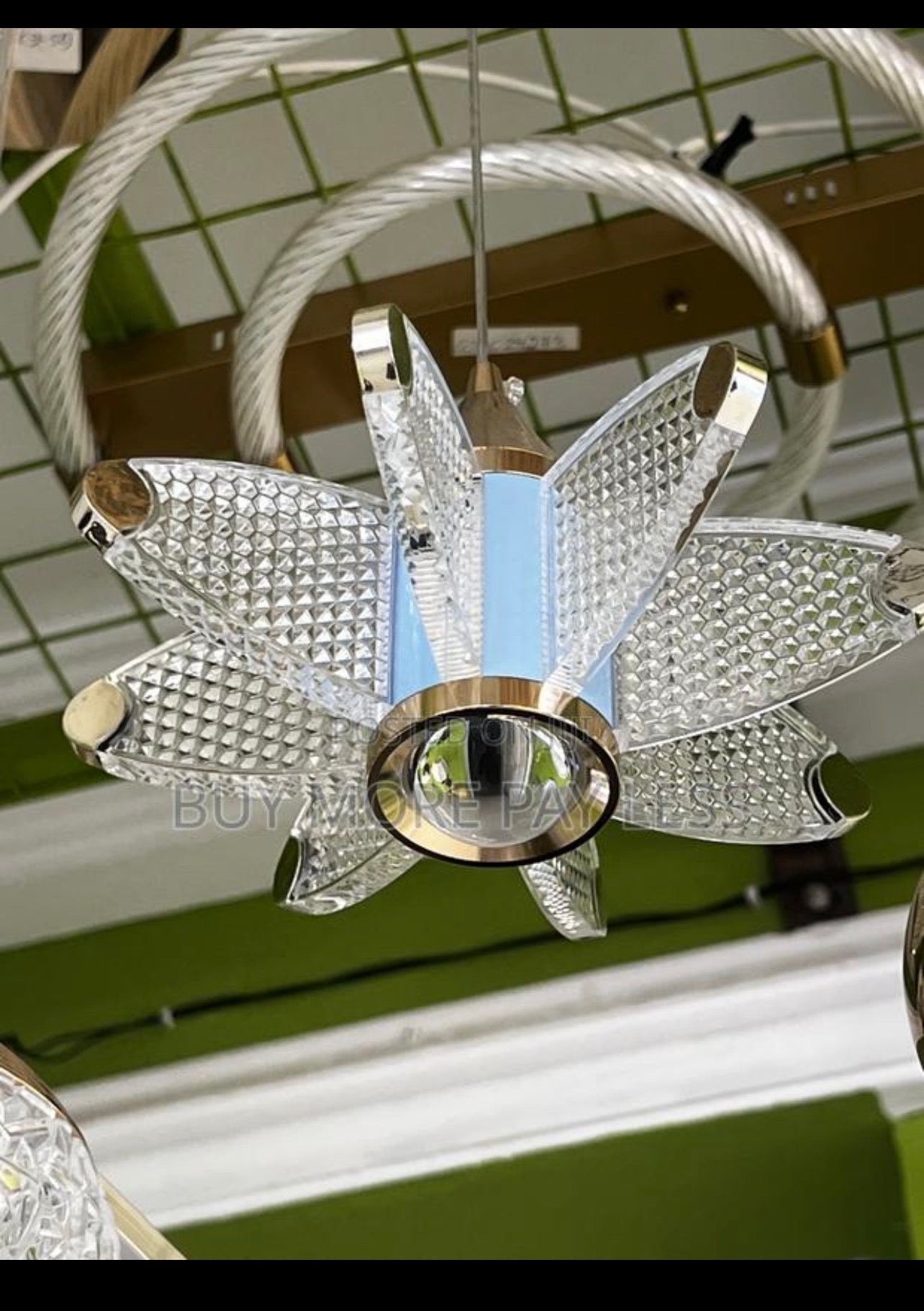 Modern luxury lotus LED pendant light