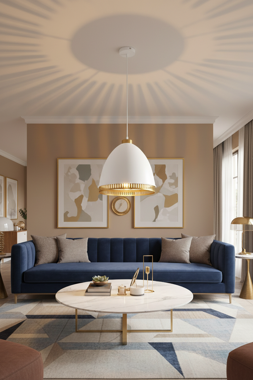 Cone dome ceiling light
