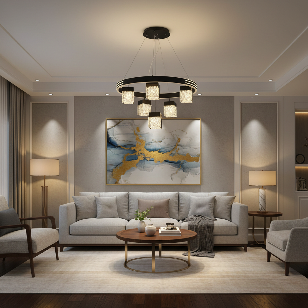 4 in 1 C halo ceiling light