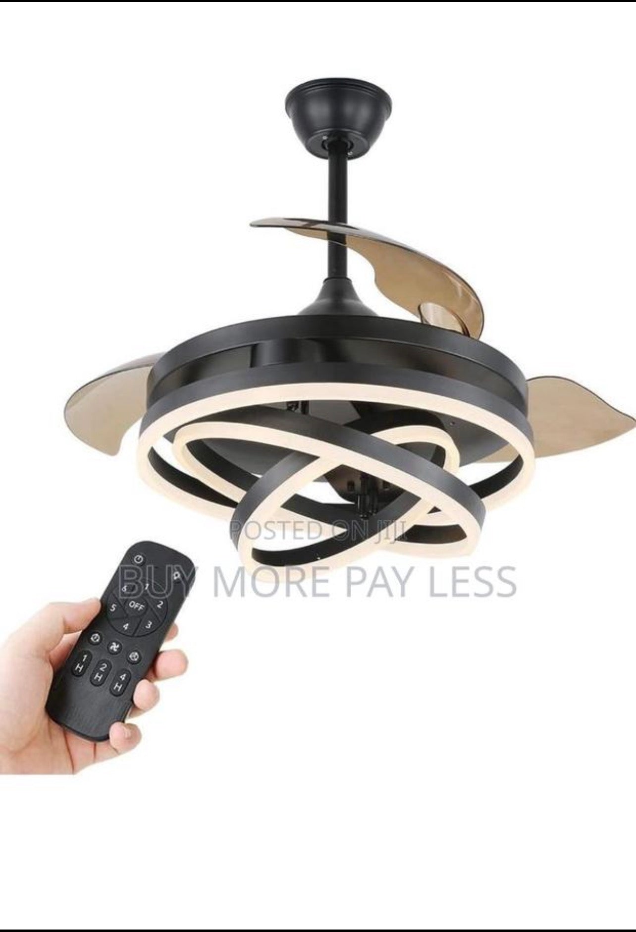 Chandelier with fan