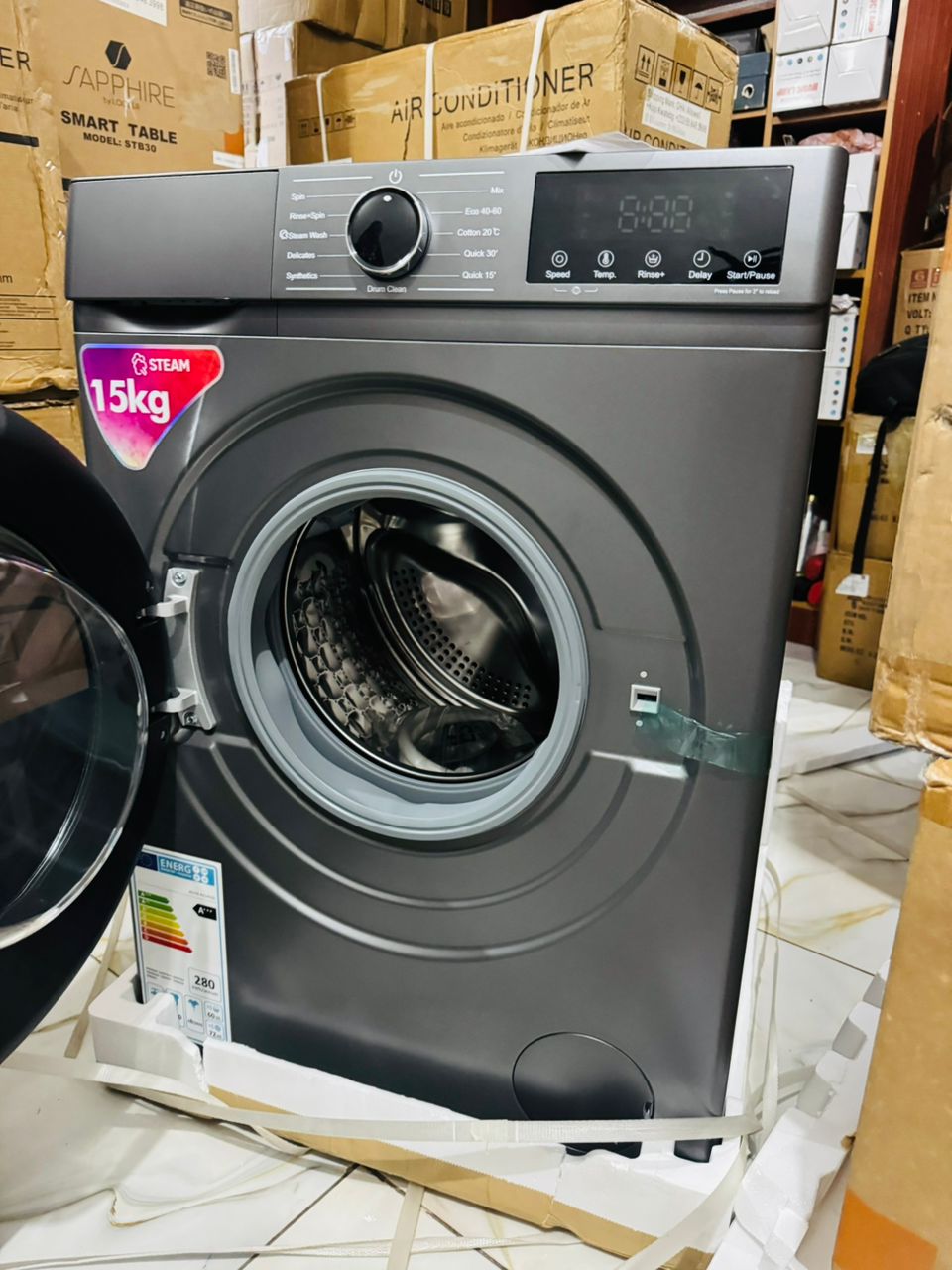 Premium 15kg front-load washing machine