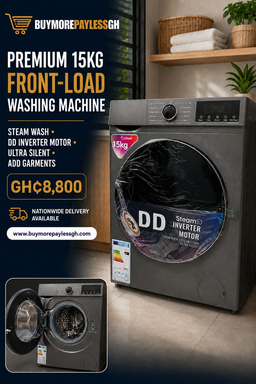 Premium 15kg front-load washing machine