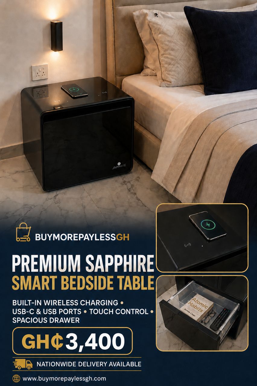 Premium sapphire smart bedside table