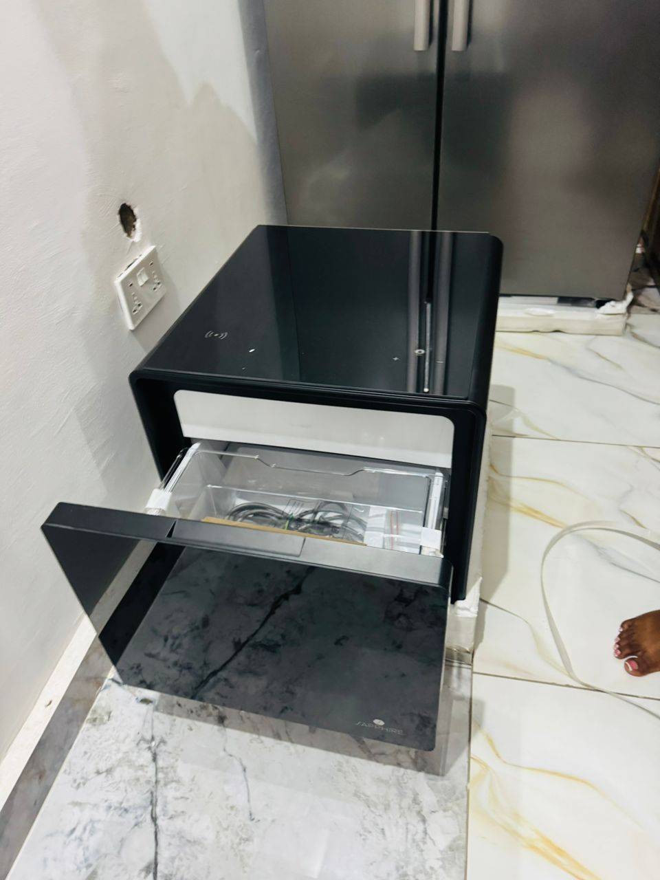 Premium sapphire smart bedside table