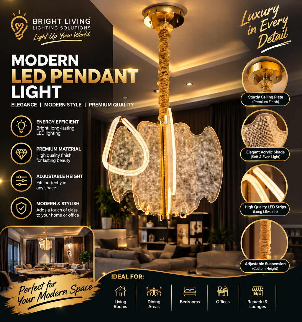 Modern Acrylic LED Pendant Light