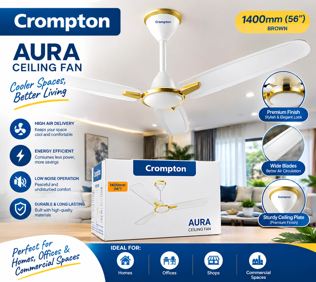 Crompton aura ceiling fan