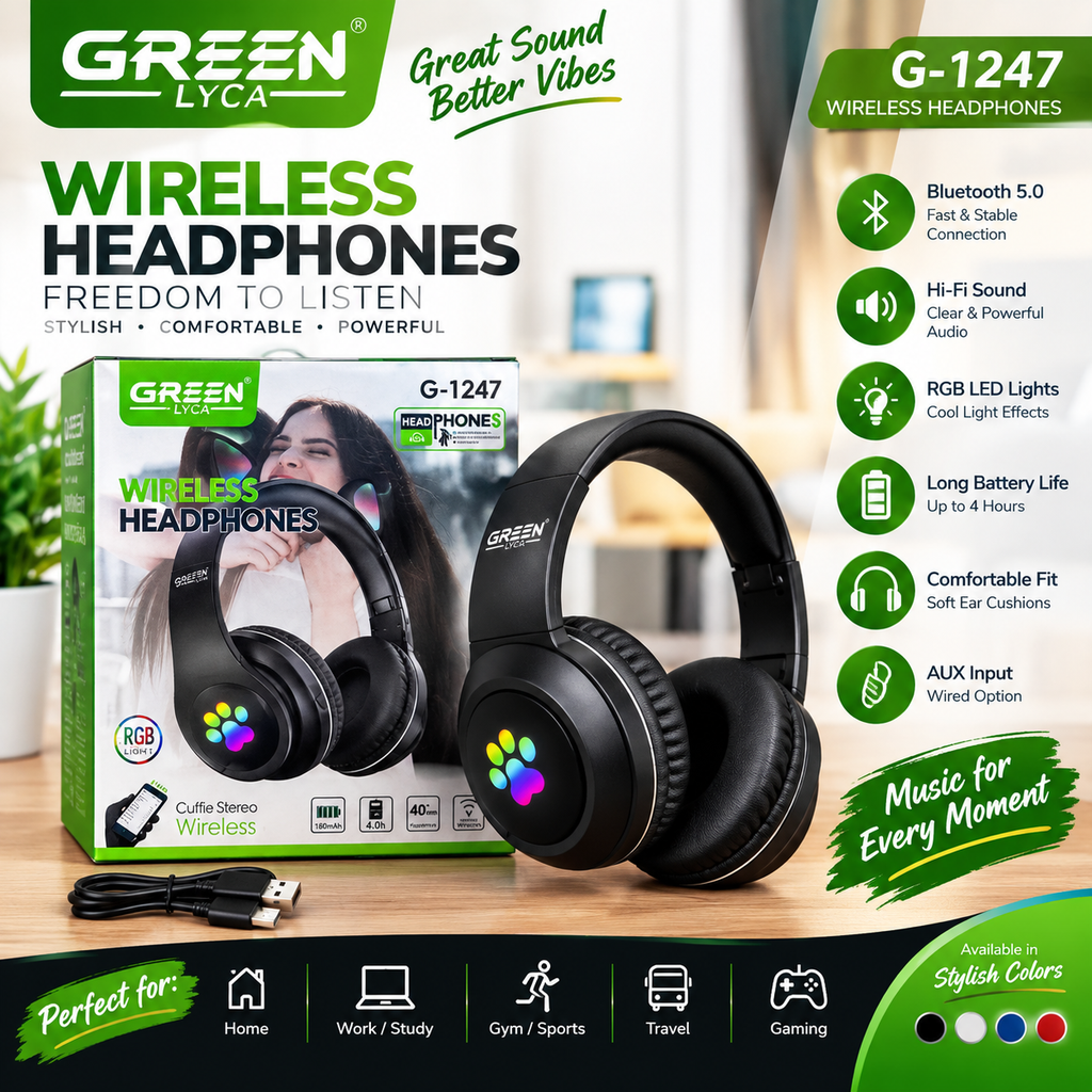 Green Luca headphones