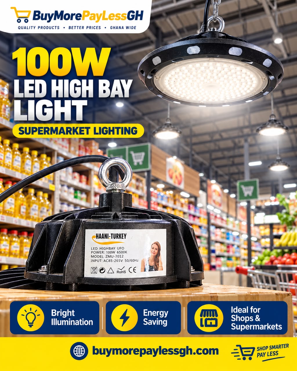 100w LED high bay light