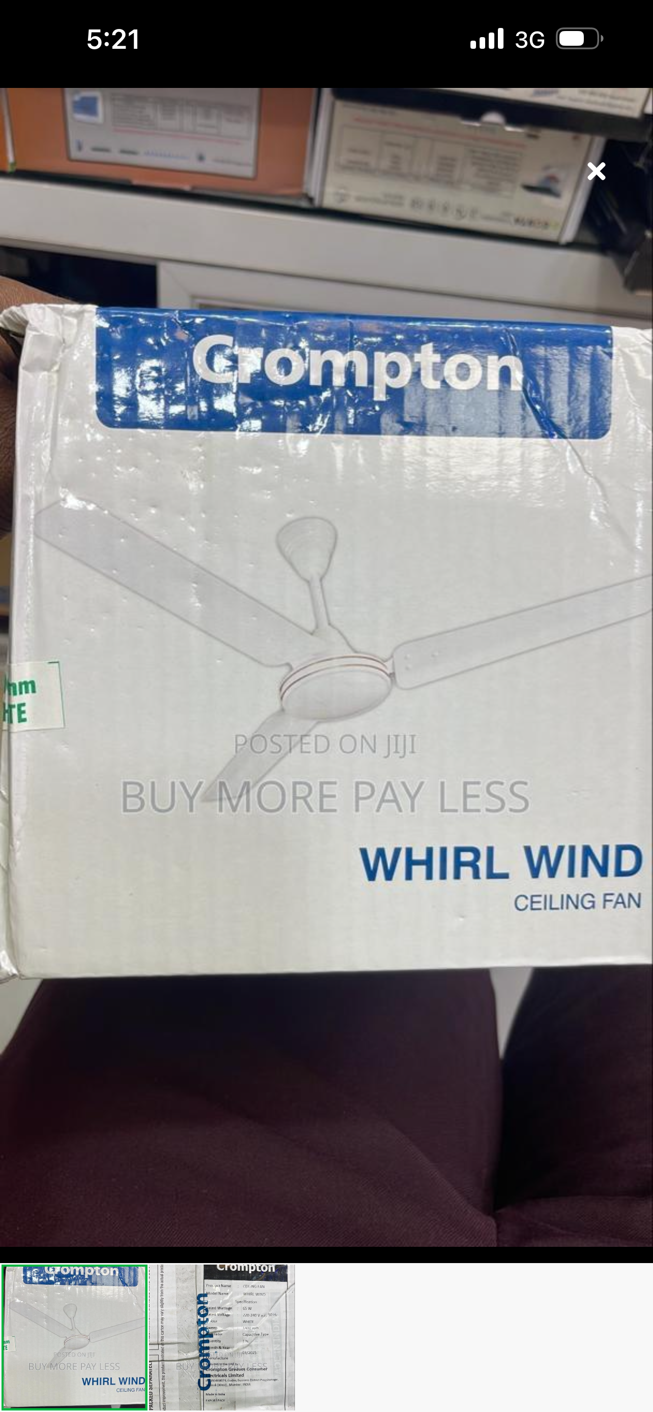 Crompton whirl wind ceiling fan