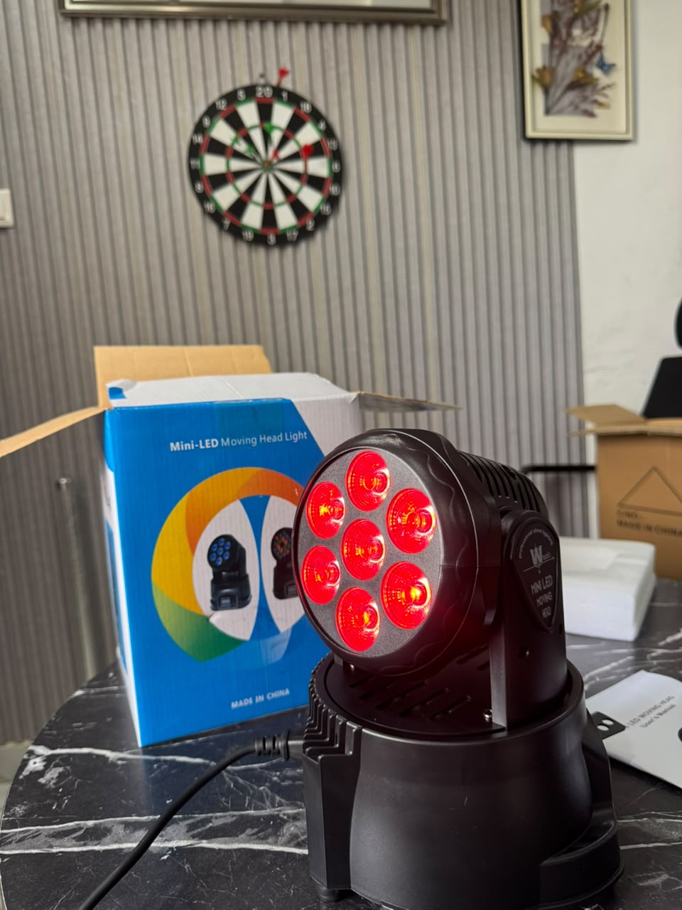 7x8W RGBW Mini LED Moving Head Wash Light