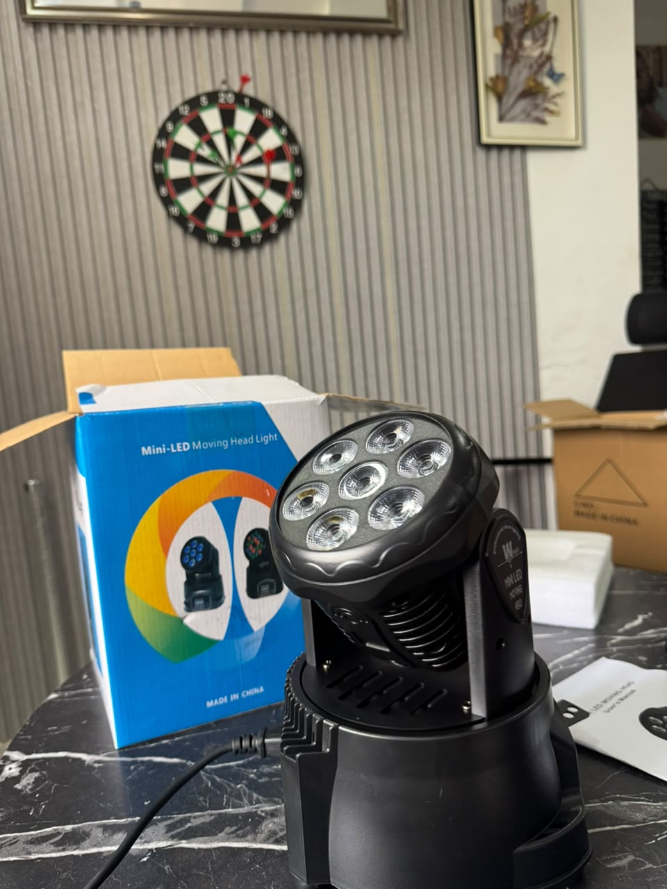 7x8W RGBW Mini LED Moving Head Wash Light