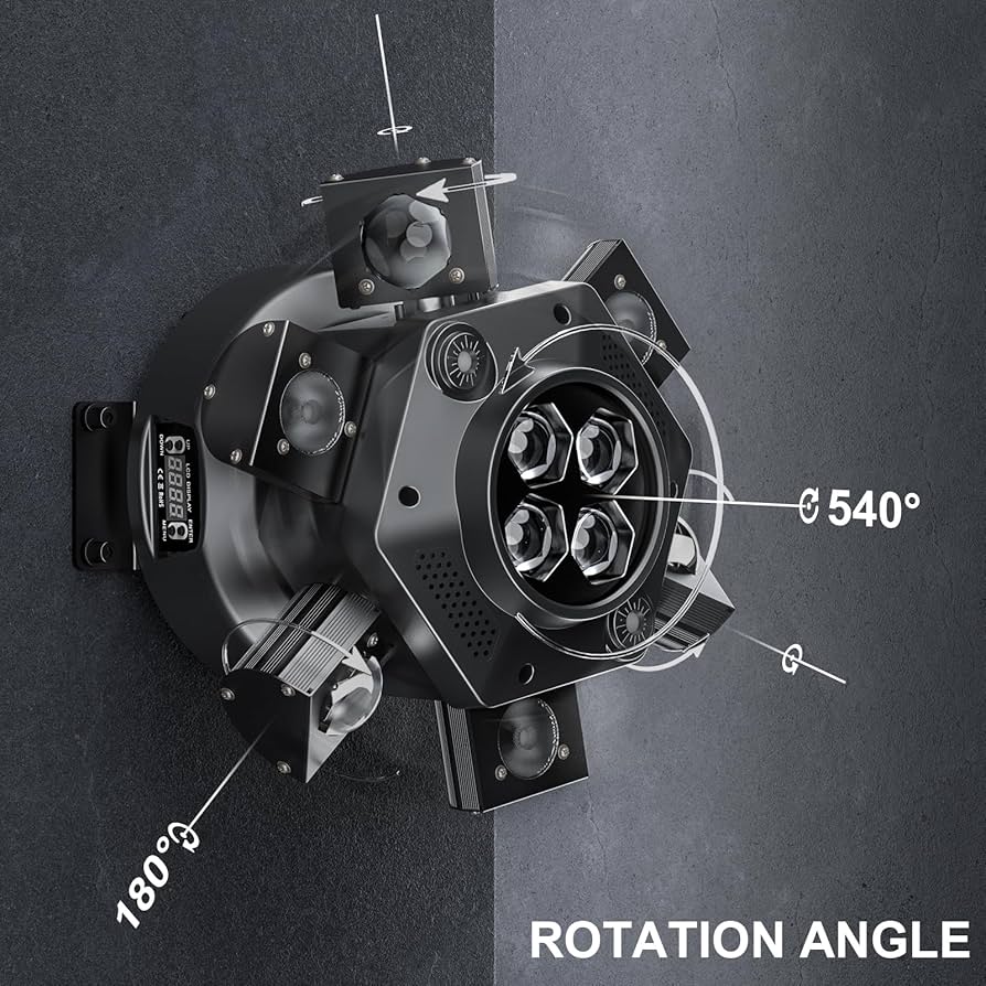 6-arm "bee eye" moving head DJ stage light