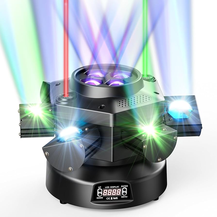 6-arm "bee eye" moving head DJ stage light