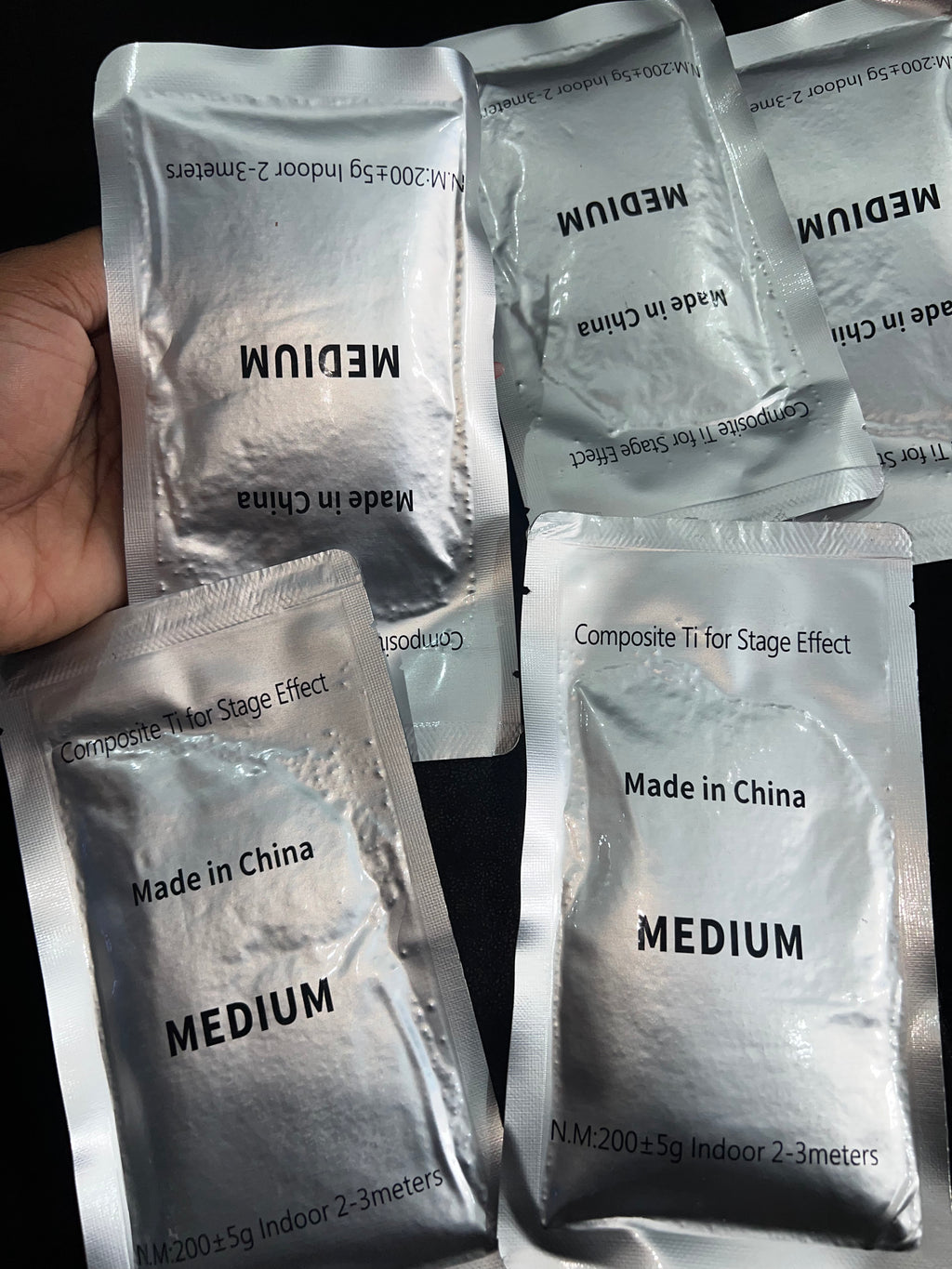Cold spark machine chemical