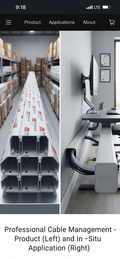 3-Bay Compartment Multisan Floor Trunking
